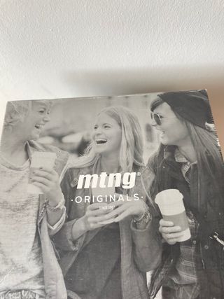 Botines MTNG Piel Vuelta Tacón Marrón