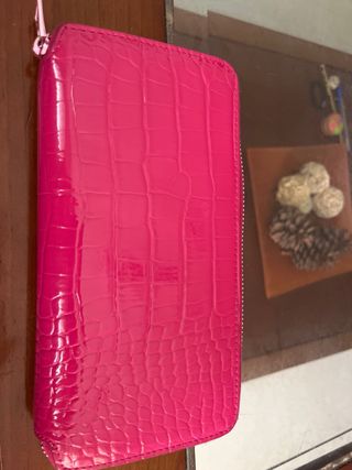 Bimba y Lola Cartera Rosa Cocodrilo (Verdadera)