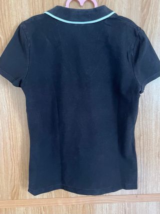 Camiseta Polo Tommy Hilfiger Negra V-Neck