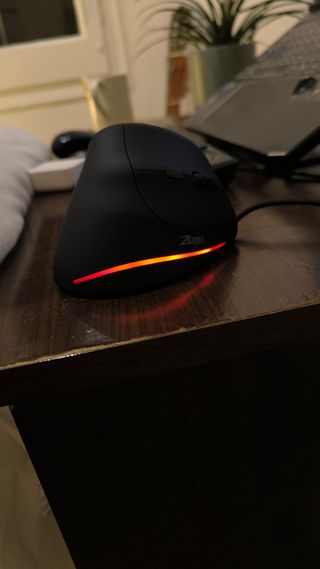 Ratón Mouse Vertical Ergonómico + Luces decolores