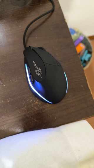 Ratón Mouse Vertical Ergonómico + Luces decolores