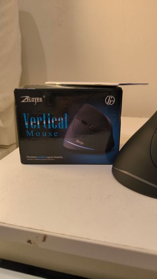 Ratón Mouse Vertical Ergonómico + Luces decolores