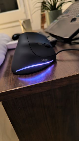 Ratón Mouse Vertical Ergonómico + Luces decolores