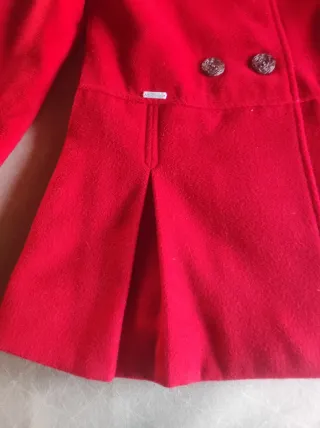 Abrigo rojo niña Miranda talla 6