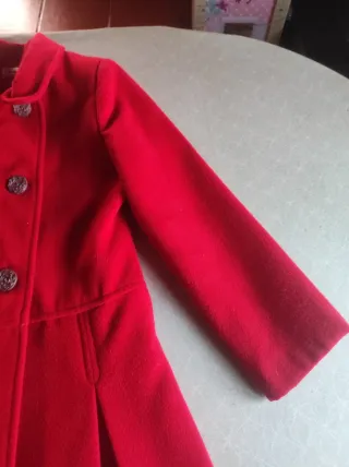 Abrigo rojo niña Miranda talla 6