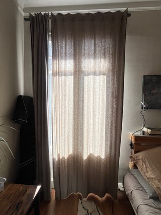 Cortinas Ikea Gris 2 Piezas