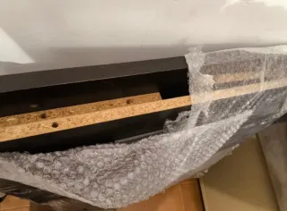 Escritorio PC Negro Grande con Cajones