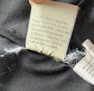 Giacca Woolrich donna impermeabile nera taglia L