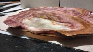 Plato decorativo de mármol