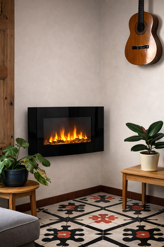 Chimenea eléctrica moderna