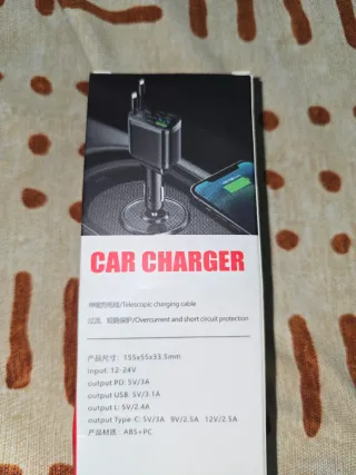 Cargador M4 para Coche 5 en 1