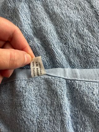 Asciugamano spugna cotone nuovo azzurro