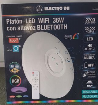 Plafón LED 36W RGB con Altavoz WIFI/Bluetooth