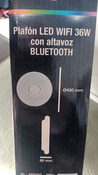 Plafón LED 36W RGB con Altavoz WIFI/Bluetooth