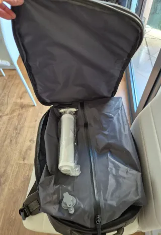 Mochila de viaje con bolsa al vacío para cabina