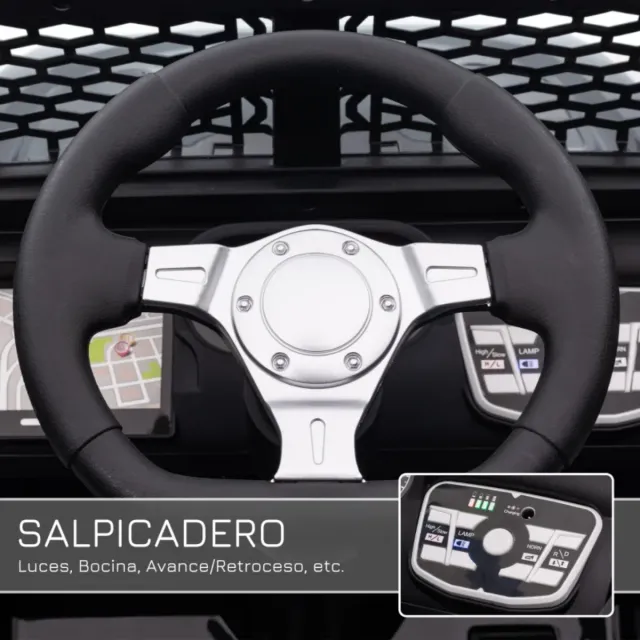 Auto elettrica per bambini 4x4 nera