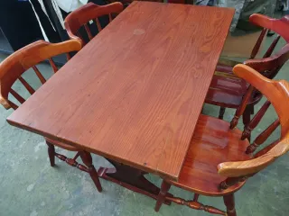 6 Mesas +22 sillas rusticas bares,restaurantes