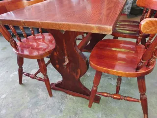 6 Mesas +22 sillas rusticas bares,restaurantes