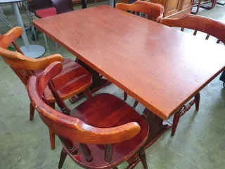 6 Mesas +22 sillas rusticas bares,restaurantes