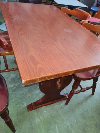 6 Mesas +22 sillas rusticas bares,restaurantes