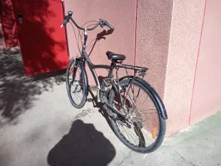 Bicicleta urbana gris