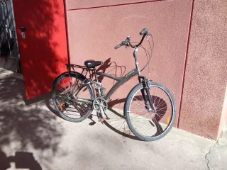 Bicicleta urbana gris