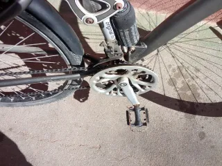 Bicicleta urbana gris