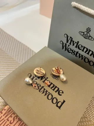 Pendientes Vivienne Westwood Orb Perla