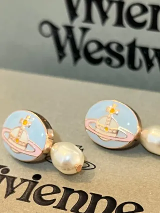 Pendientes Vivienne Westwood Orb Perla