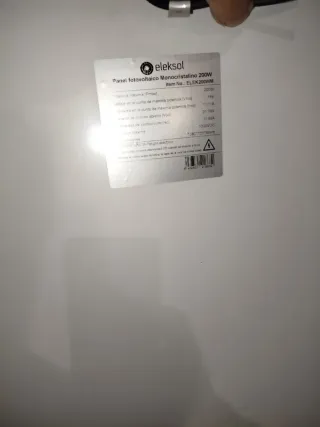 Placa solar 200W nueva