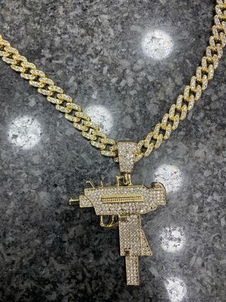 Collana Uzi Oro con Diamanti