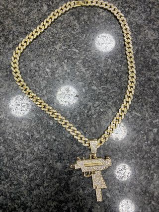 Collana Uzi Oro con Diamanti