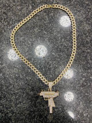 Collana Uzi Oro con Diamanti