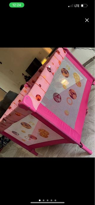 Parque infantil rosa Medidas abierto: 93 cm x 93