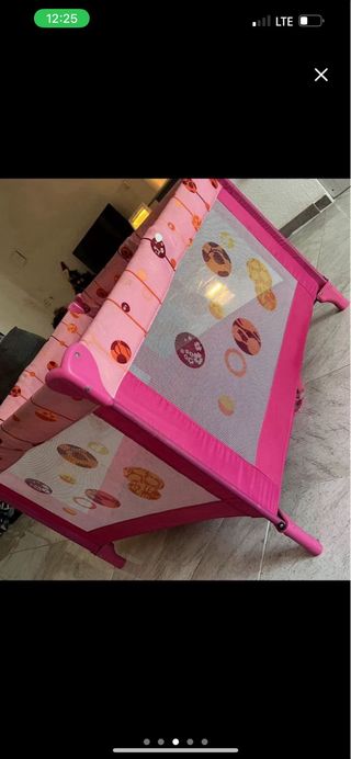 Parque infantil rosa Medidas abierto: 93 cm x 93