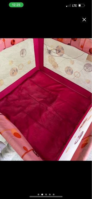 Parque infantil rosa Medidas abierto: 93 cm x 93