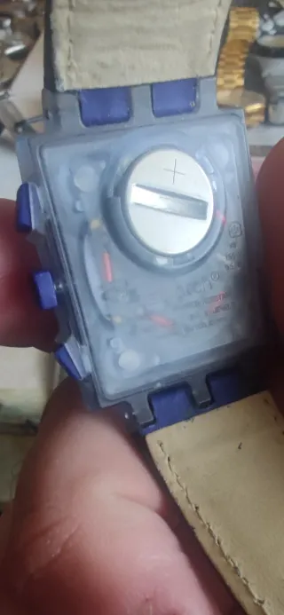 Orologio  Swatch Cronografo Rettangolare Blu