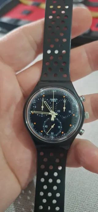 Swatch Wall Street Cronografo Nero