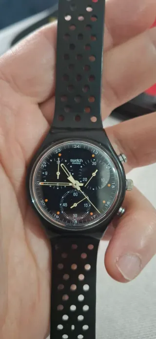 Swatch Wall Street Cronografo Nero