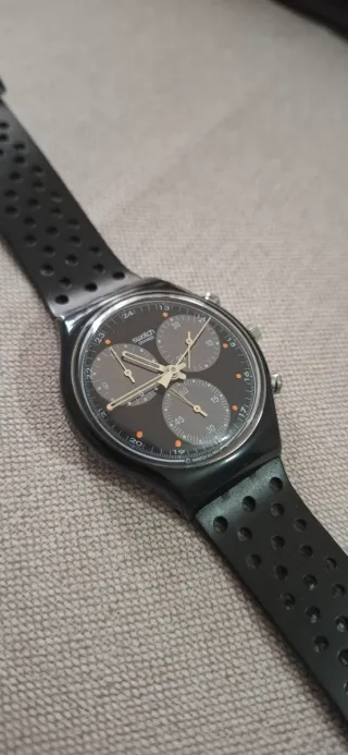 Swatch Wall Street Cronografo Nero