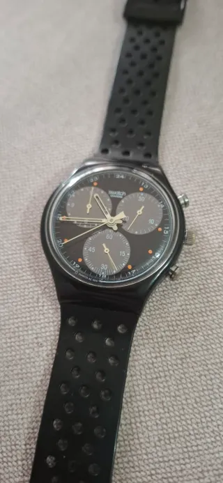 Swatch Wall Street Cronografo Nero