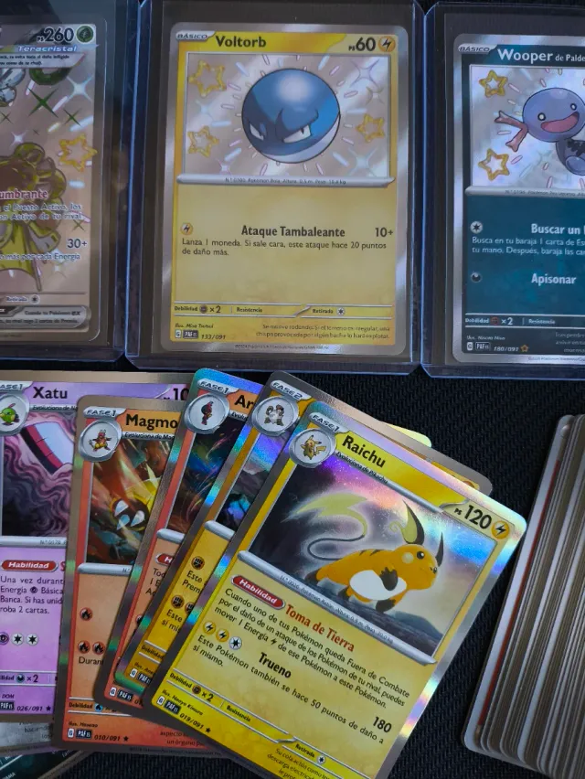Lote Cartas Pokemon Destinos De Paldeas (shiny)
