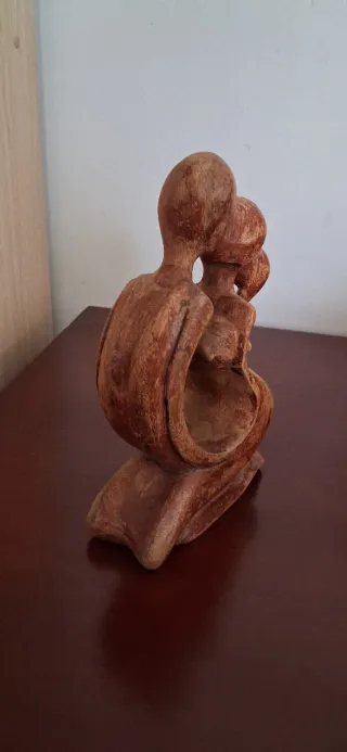 Figura Pareja Enamorados Madera
