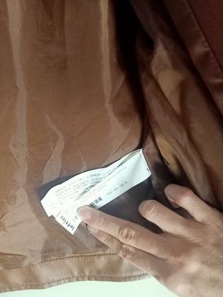 Cazadora efecto piel Lefties marrón