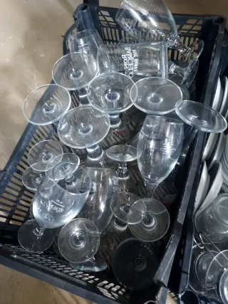 Lote de vasos y copas de cristal