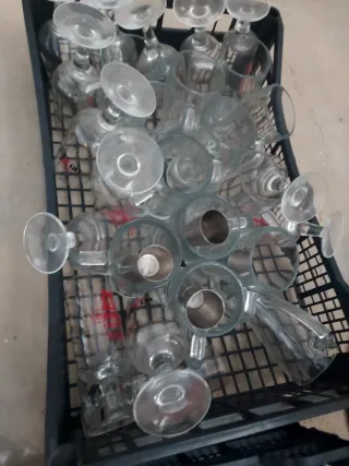 Lote de vasos y copas de cristal