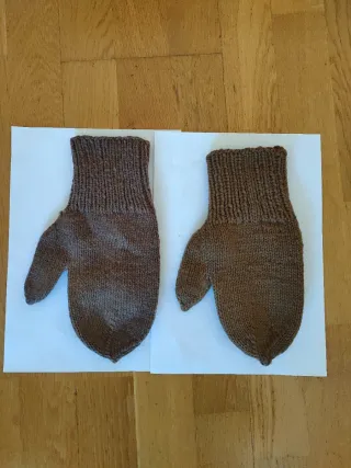 Manoplas lana artesanos años 60