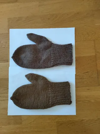 Manoplas lana artesanos años 60