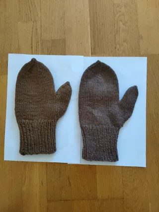 Manoplas lana artesanos años 60