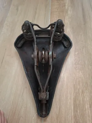 Sella bici vintage in pelle